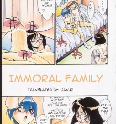 Nalgona Haitoku no Kazoku | Immoral family Scissoring